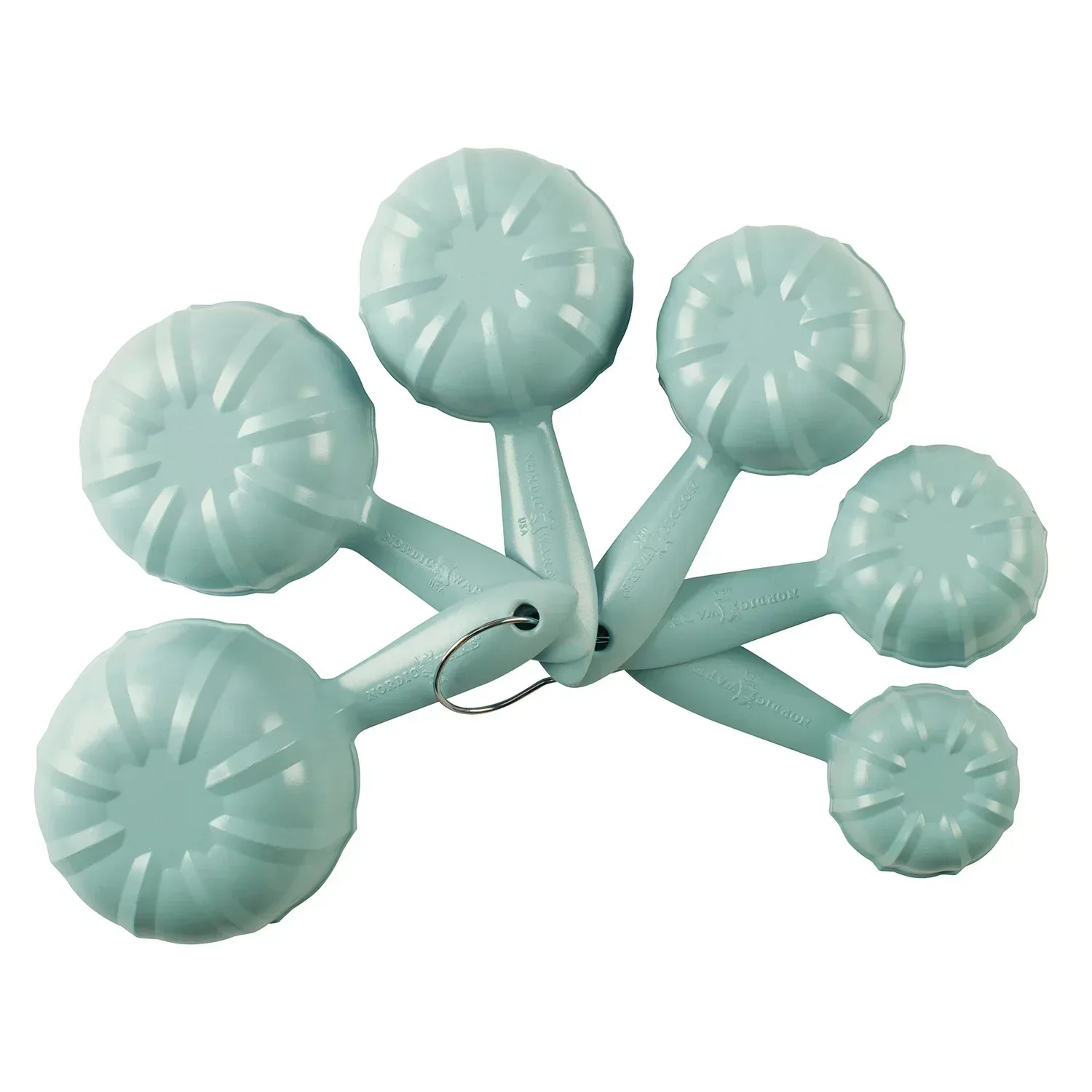 Nordic Ware Sea Glass Blue Measuring Cups and Measuring Spoons Set - Image 3