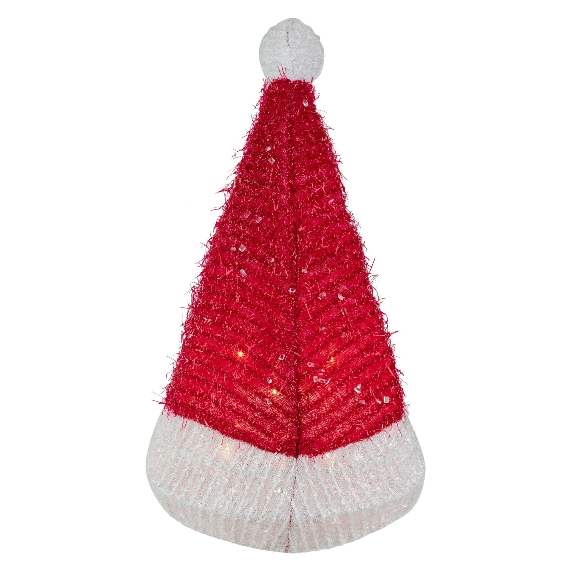 Northlight 12.25" Lighted Santa Hat Christmas Tree Topper, Clear Lights - Image 2