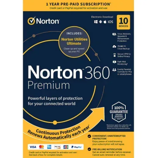 Norton 360 Premium 10 Devices, 1-Year Subscription with Auto Renewal - Image 3