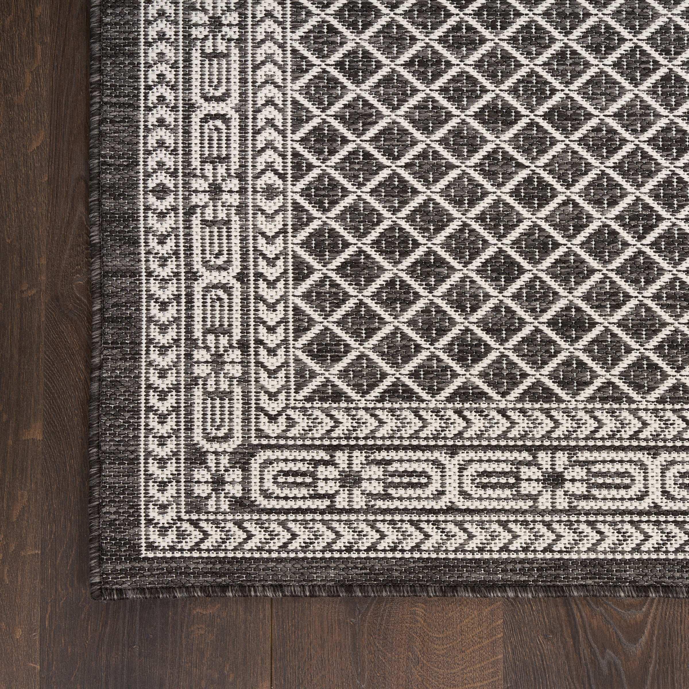 Nourison Garden Spring Indoor/Outdoor Rug Collection, Meadow Black - Image 4