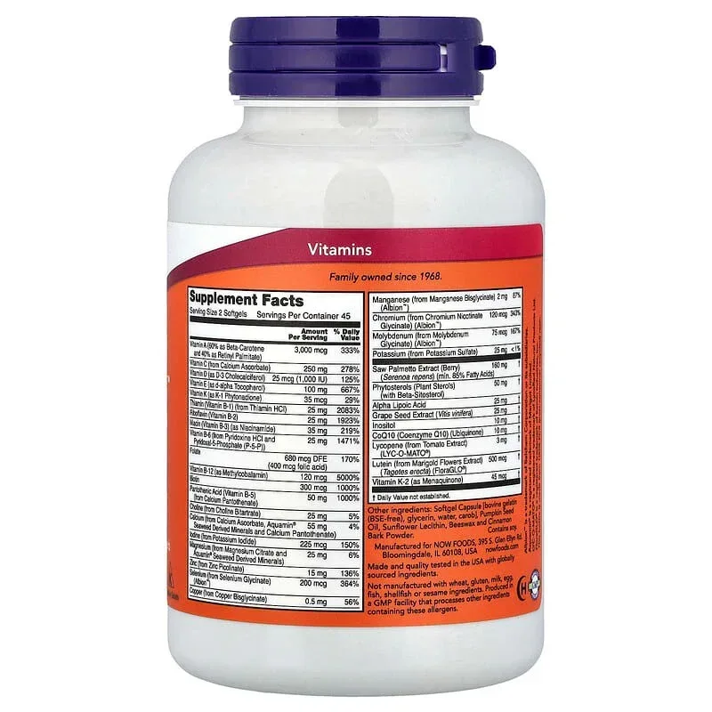 NOW Foods, ADAM™, Superior Men's Multi - Image 2