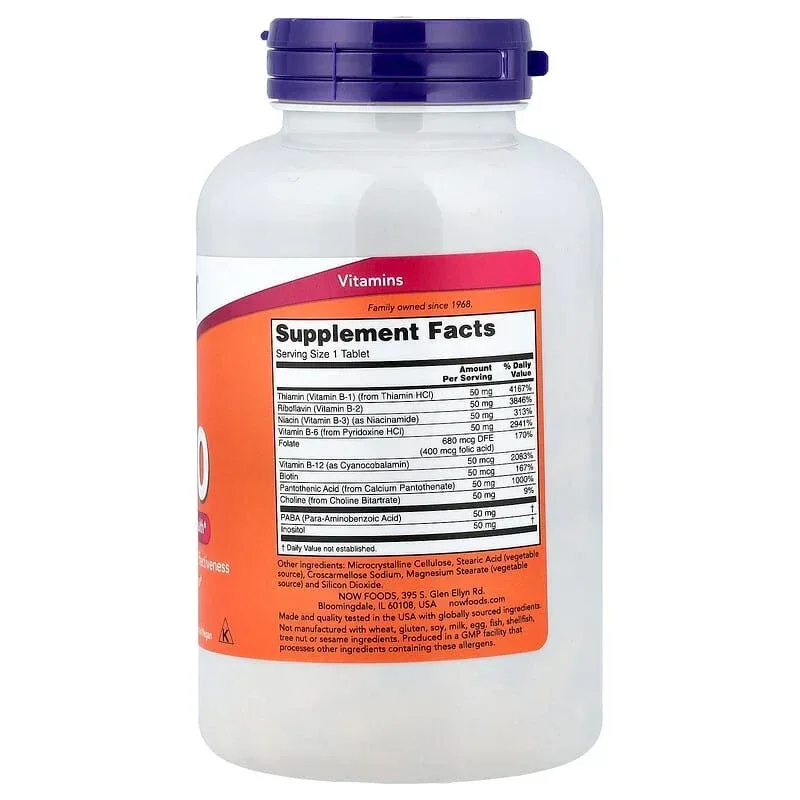 NOW Foods, B-50, Tablets - Image 8
