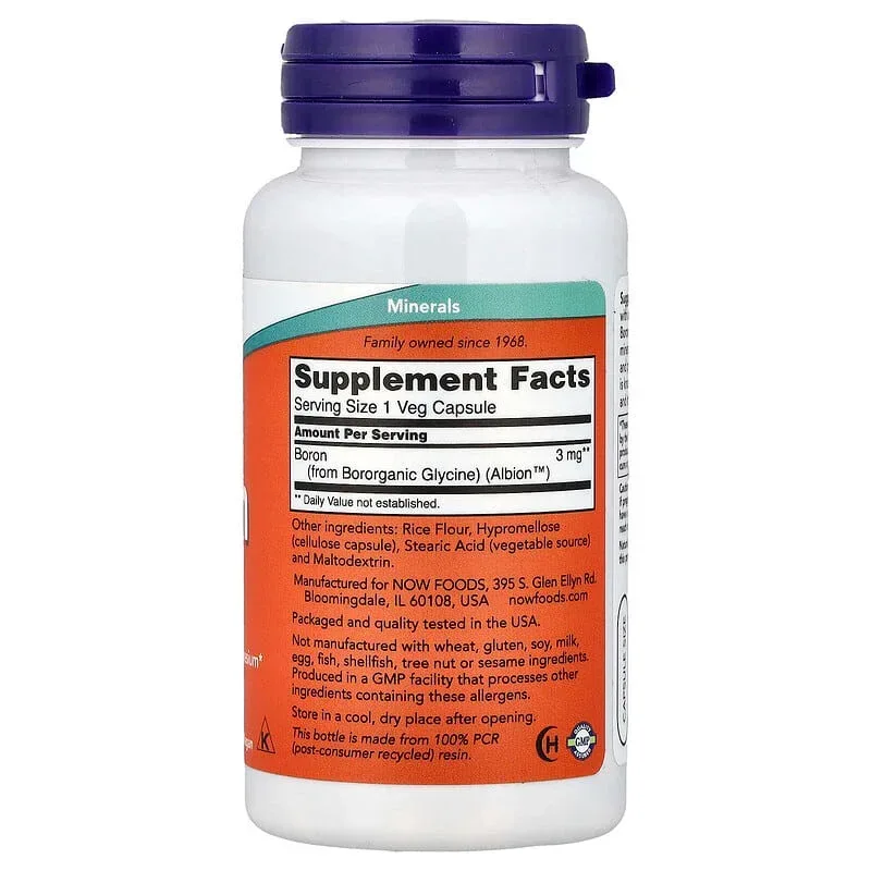 NOW Foods, Boron, 3 mg - Image 2
