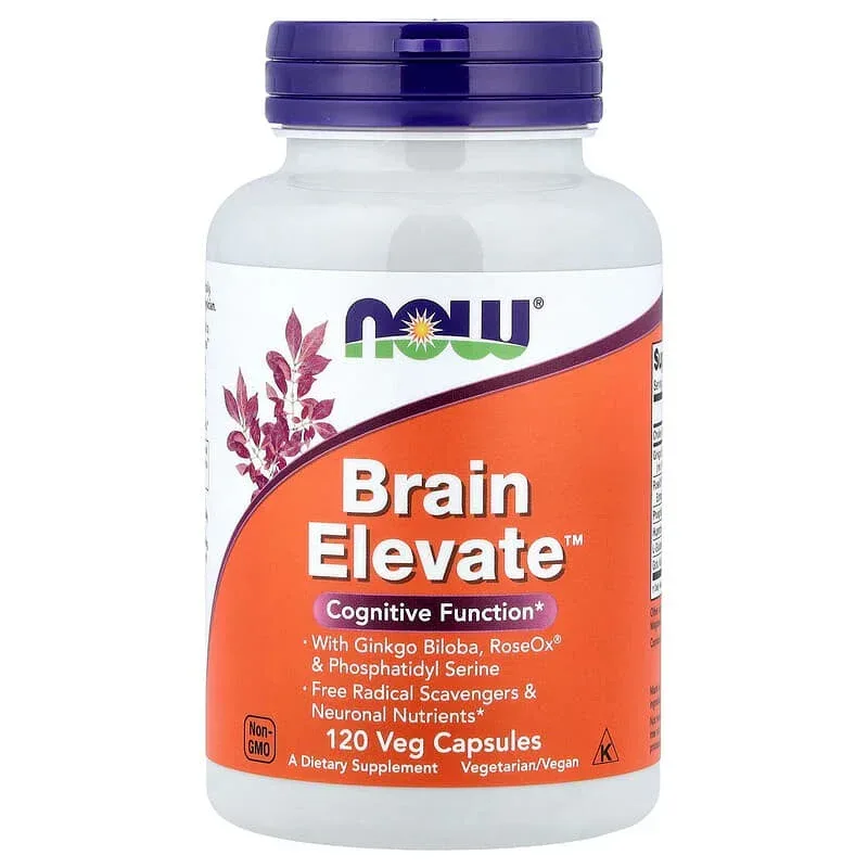 NOW Foods, Brain Elevate, Veg Capsules - Image 6