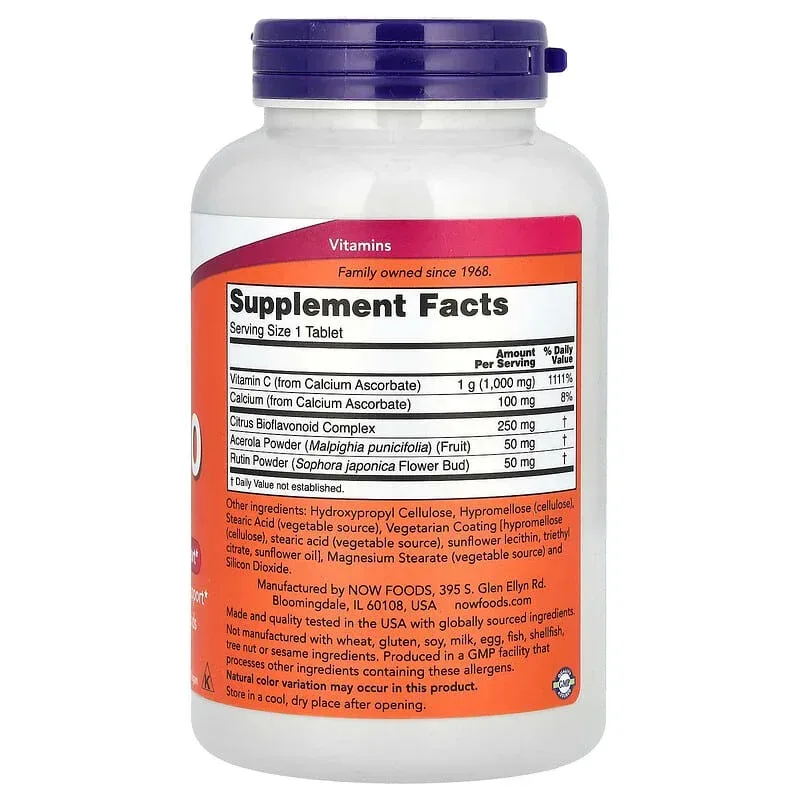 NOW Foods, Buffered C-1000 Complex, Tablets - Image 8