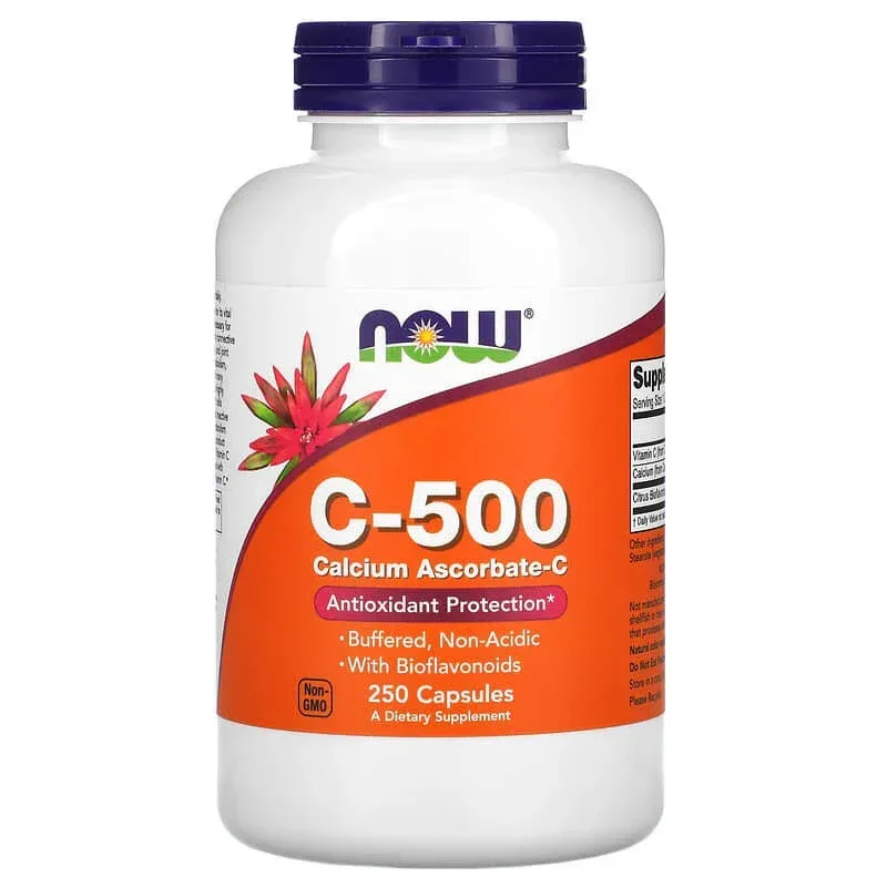 NOW Foods, C-500, Calcium Ascorbate-C, Veg Capsules - Image 7