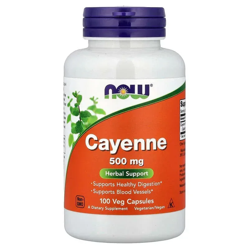 NOW Foods, Cayenne, 500 mg, Veg Capsules