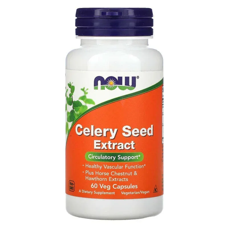 NOW Foods, Celery Seed Extract, Veg Capsules