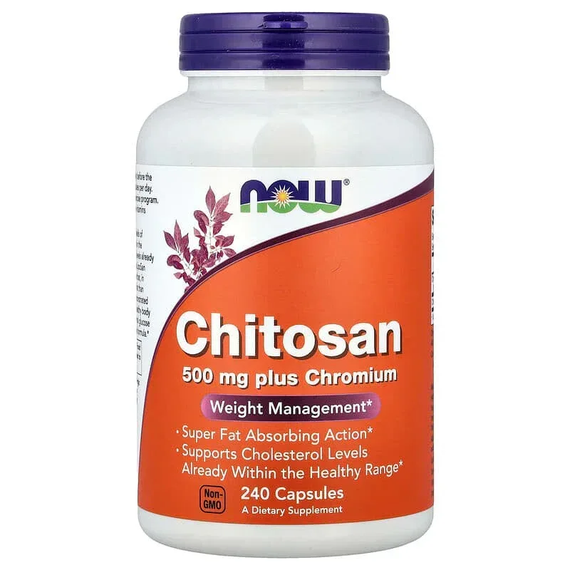 NOW Foods, Chitosan plus Chromium, Capsules - Image 7