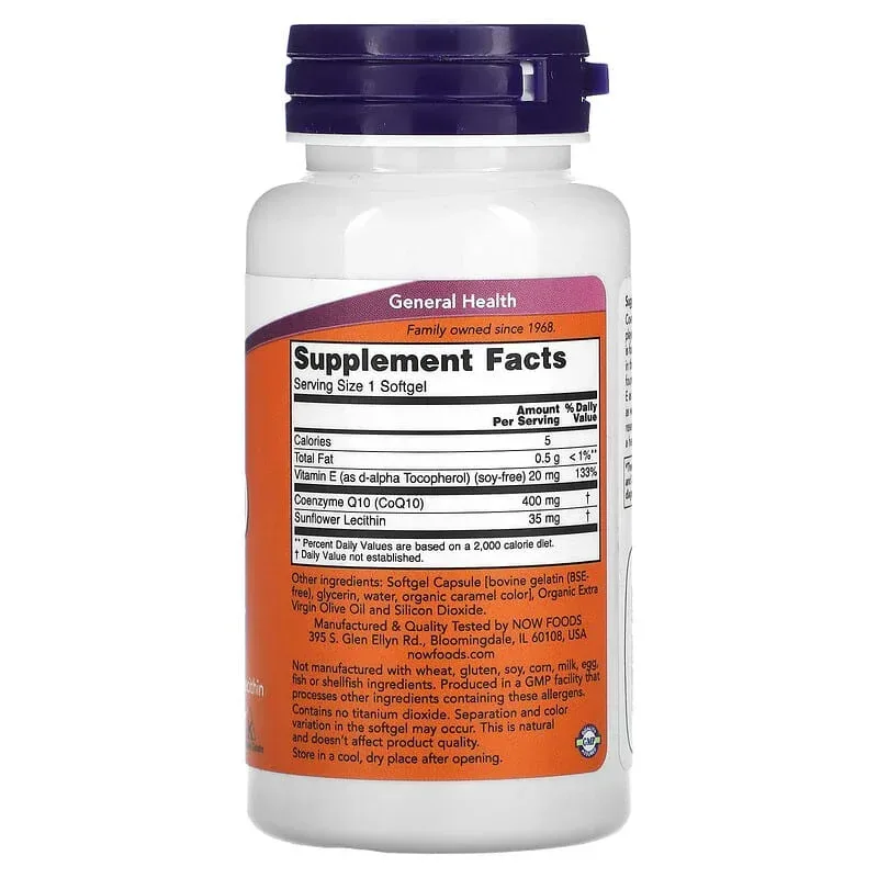 NOW Foods, CoQ10 + Fish Oil, Softgels - Image 17