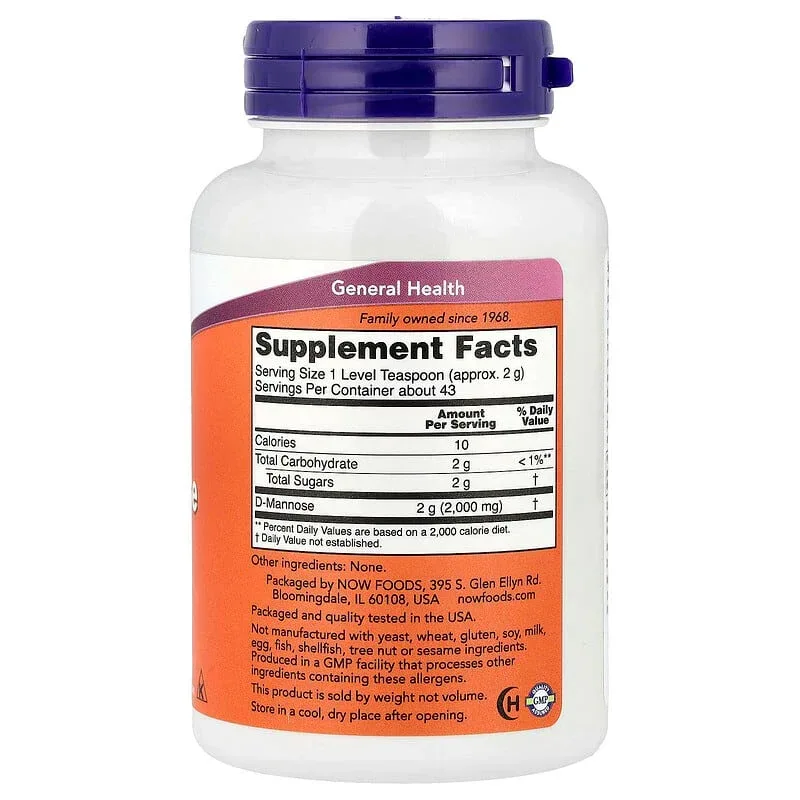NOW Foods, D-Mannose Pure Powder - Image 2