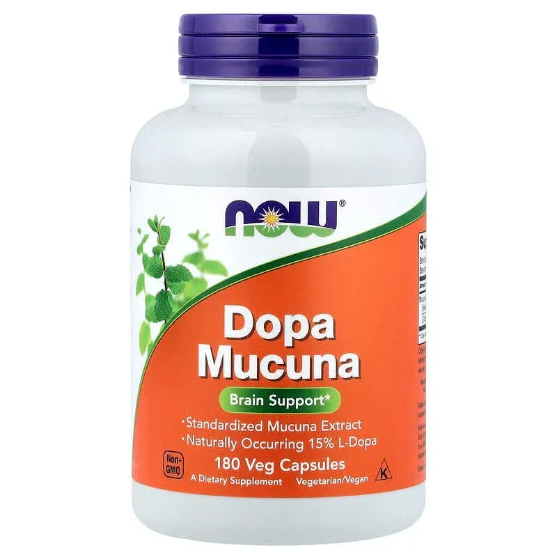 NOW Foods, Dopa Mucuna, Veg Capsules - Image 7
