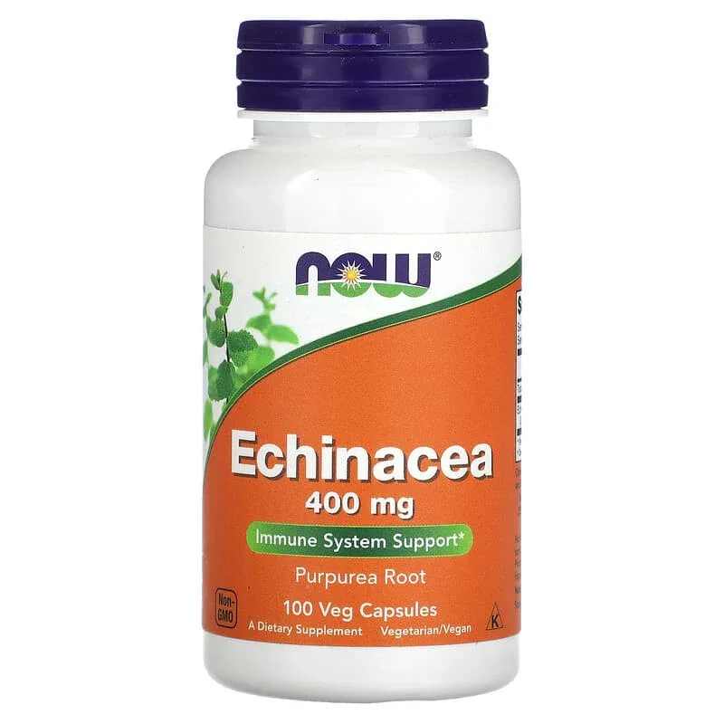 NOW Foods, Echinacea, 400 mg, Veg Capsules