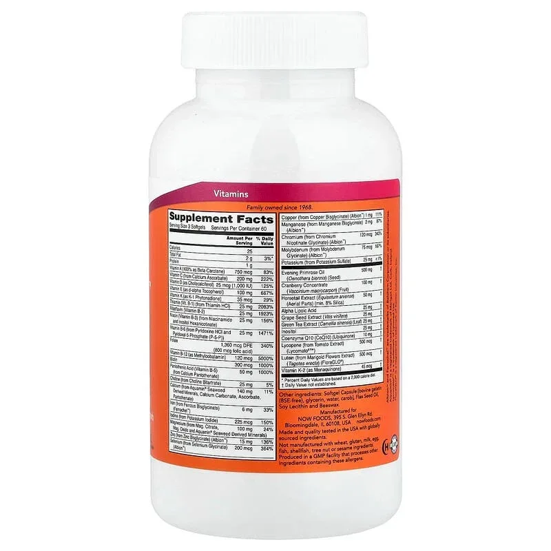 NOW Foods, EVE, Superior Women's Multi, Softgels - Image 8
