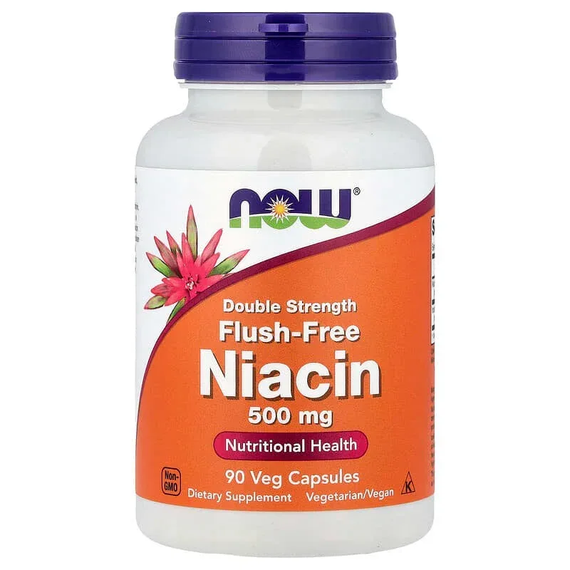 NOW Foods, Flush-Free Niacin, Veg Capsules - Image 13