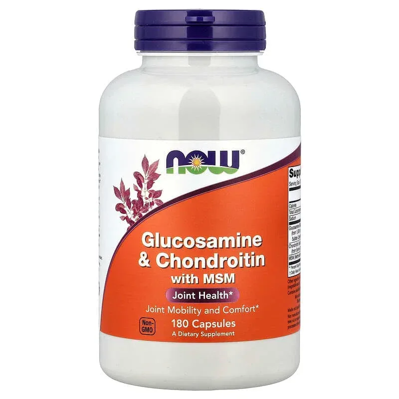 NOW Foods, Glucosamine & Chondroitin with MSM Capsules - Image 7