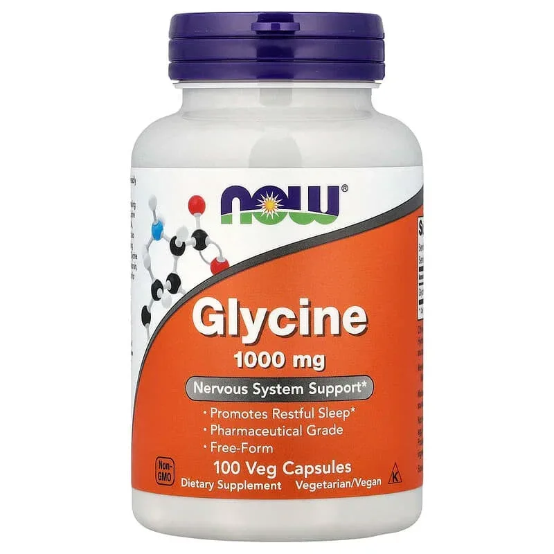 NOW Foods, Glycine (1,000 mg per Capsule)