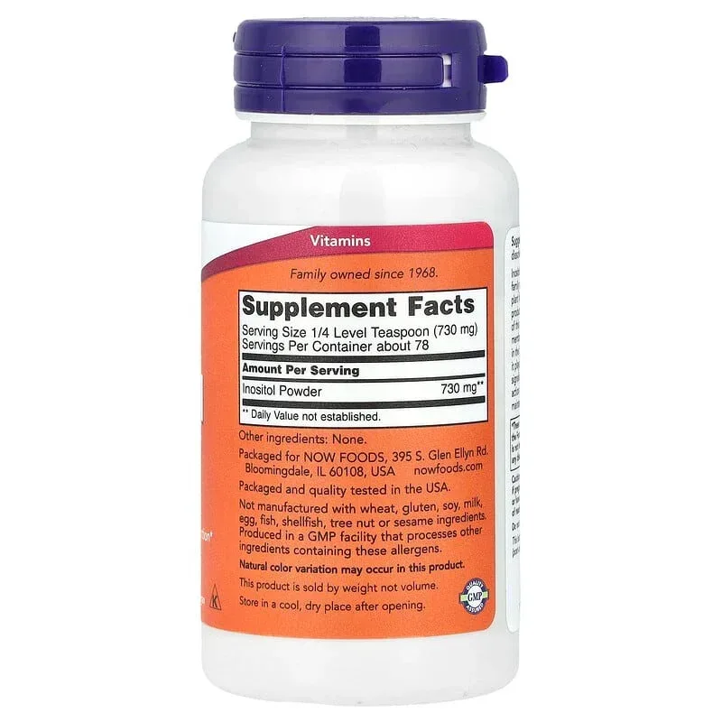 NOW Foods, Inositol Powder - Image 6