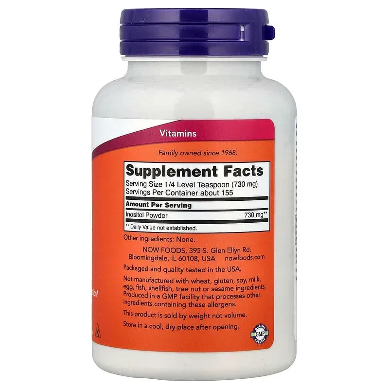 NOW Foods, Inositol Powder - Image 9