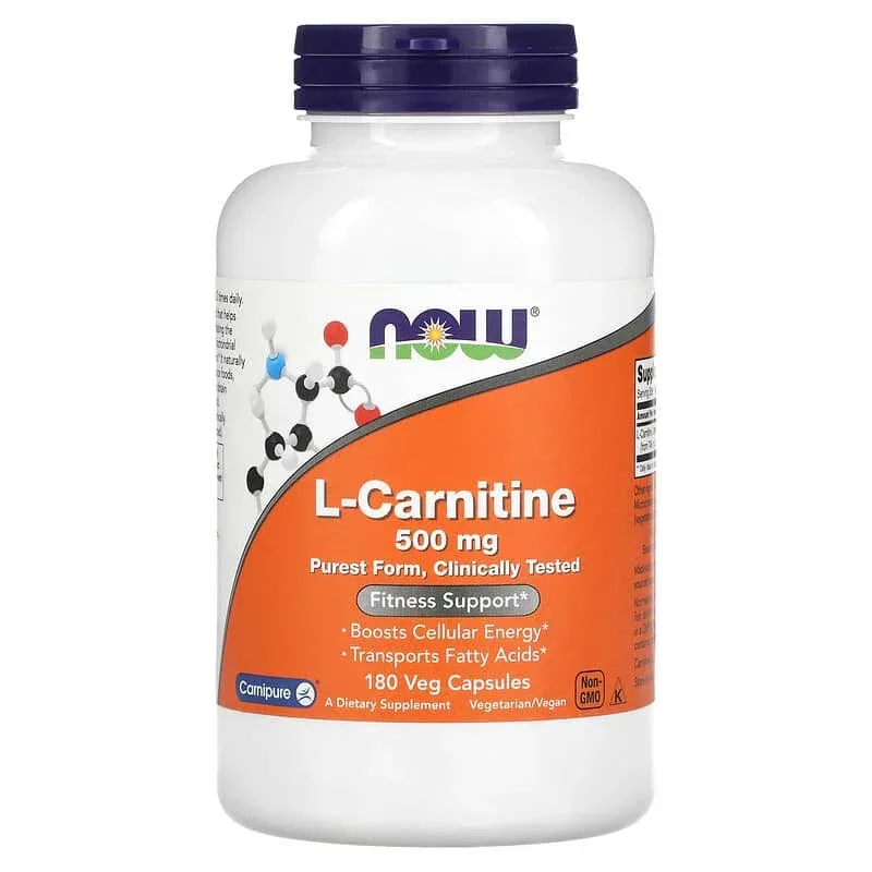 NOW Foods, L-Carnitine, Veg Capsules - Image 11
