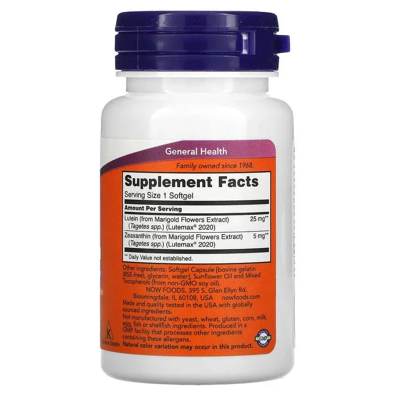 NOW Foods, Lutein & Zeaxanthin - Image 2