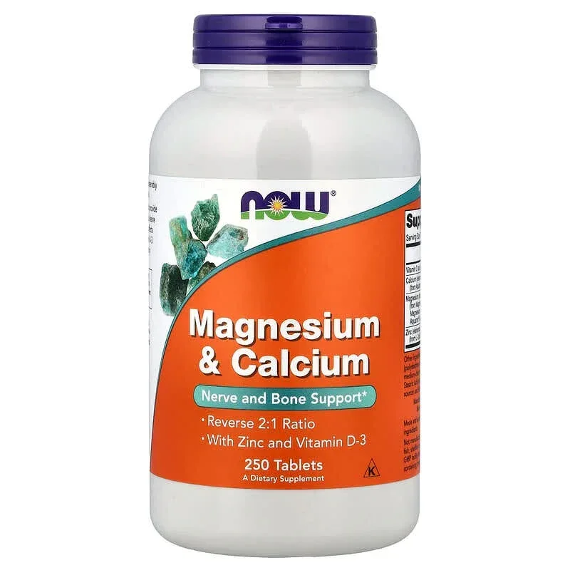 NOW Foods, Magnesium & Calcium With Zinc and Vitamin D-3, Tablets - Image 7