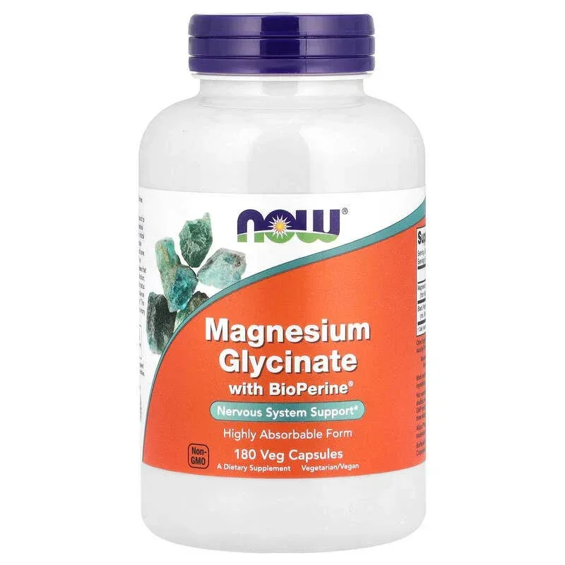 NOW Foods, Magnesium Glycinate With BioPerine® - Image 4