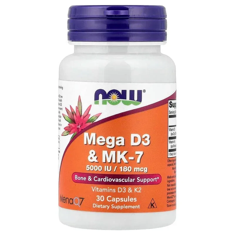 NOW Foods, Mega D3 & MK-7