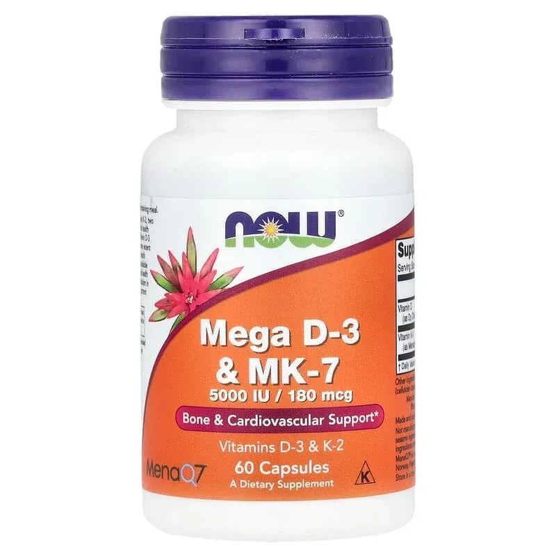 NOW Foods, Mega D3 & MK-7 - Image 5
