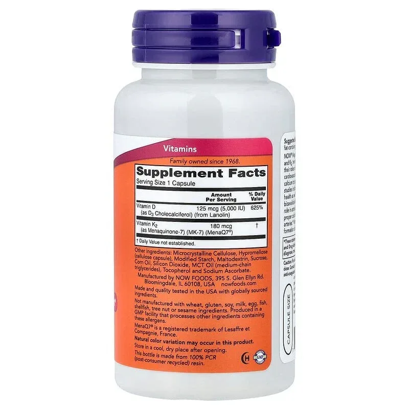 NOW Foods, Mega D3 & MK-7 - Image 9