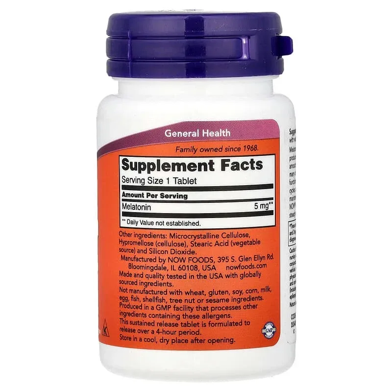 NOW Foods, Melatonin - Image 8