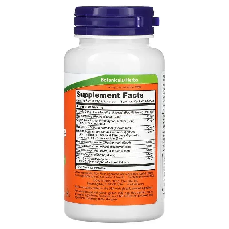 NOW Foods, Menopause Support, 90 Veg Capsules - Image 2
