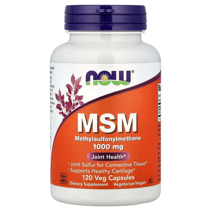 NOW Foods, MSM, Methylsulfonylmethane, Veg Capsules (1,000 mg per Capsule)
