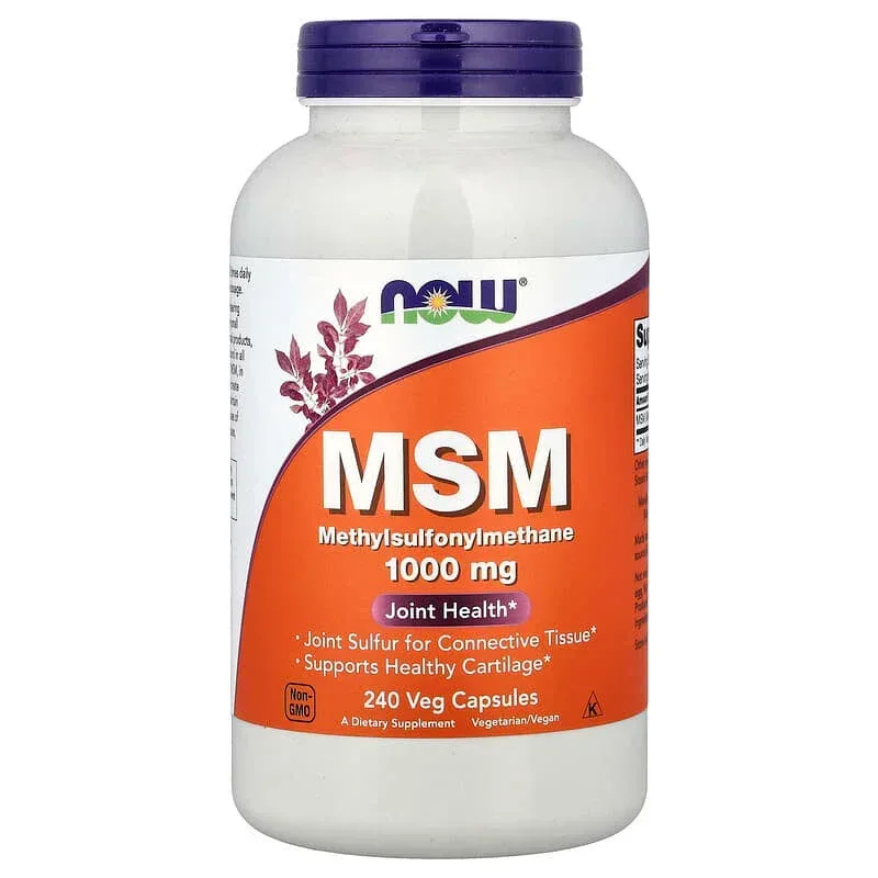NOW Foods, MSM, Methylsulfonylmethane, Veg Capsules (1,000 mg per Capsule) - Image 7