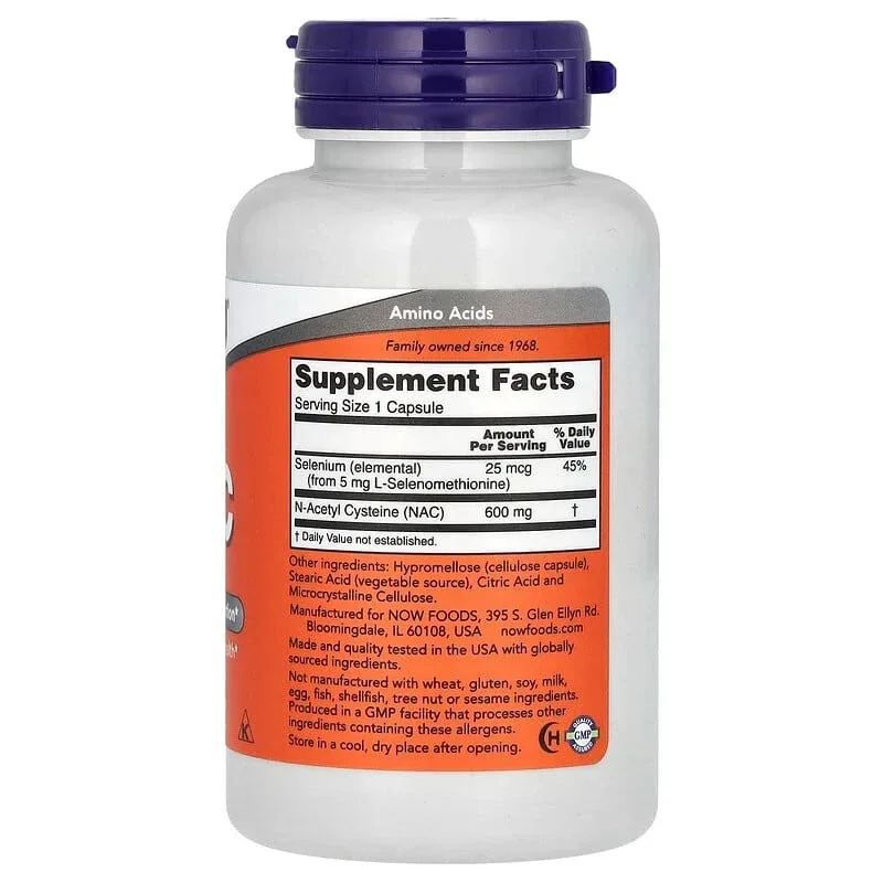 NOW Foods, NAC with Selenium - Image 2