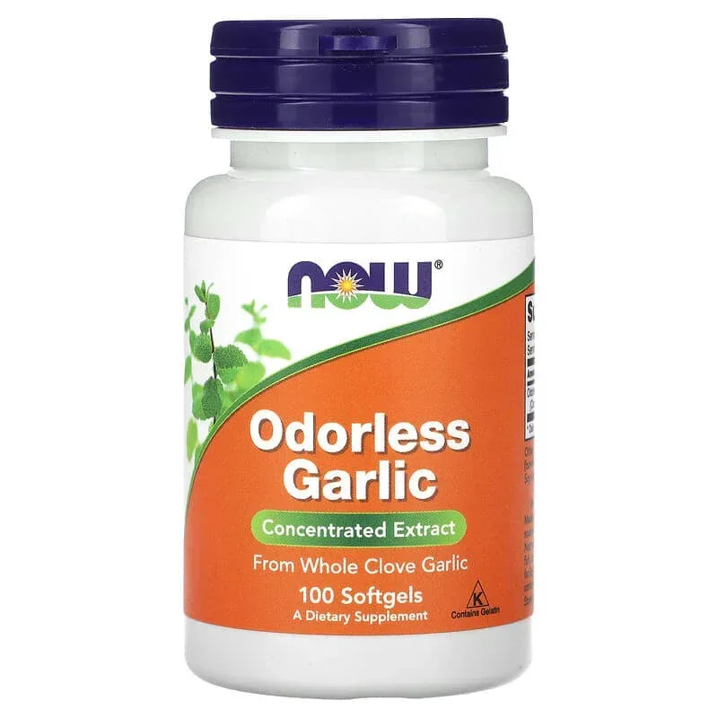 NOW Foods, Odorless Garlic, Concentrated Extract, Softgels (25 mg per Softgel)