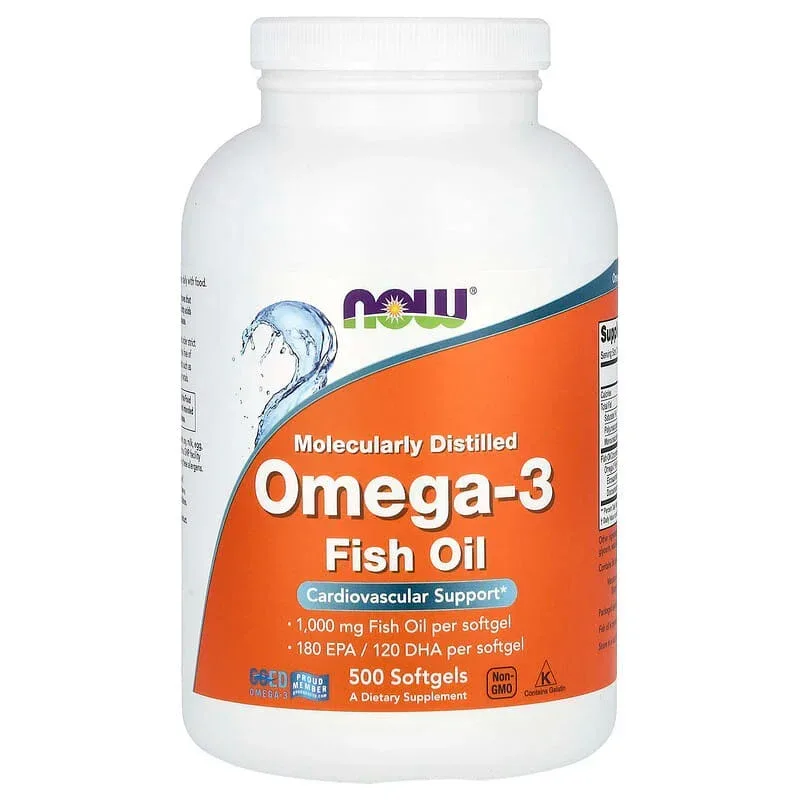 NOW Foods, Omega-3 Fish Oil, (1 g per Softgel) - Image 11
