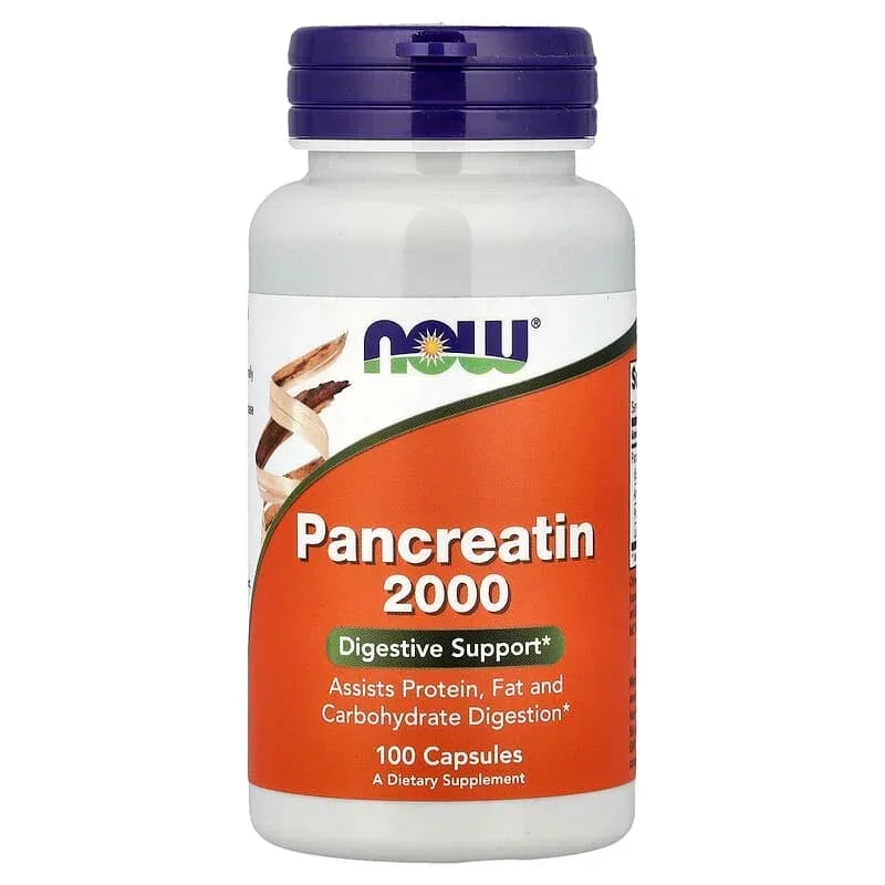 NOW Foods, Pancreatin 2000, Capsules (200 mg per Capsule)