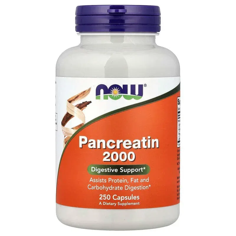 NOW Foods, Pancreatin 2000, Capsules (200 mg per Capsule) - Image 7