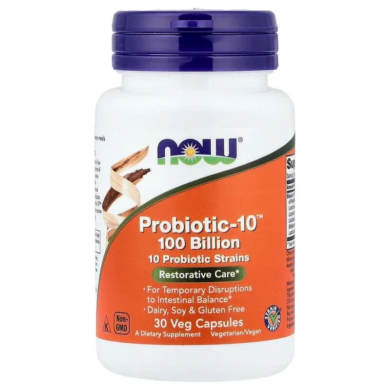 NOW Foods, Probiotic-10™ 25 Billion, 50 Billion, & 100 Billion - Image 19