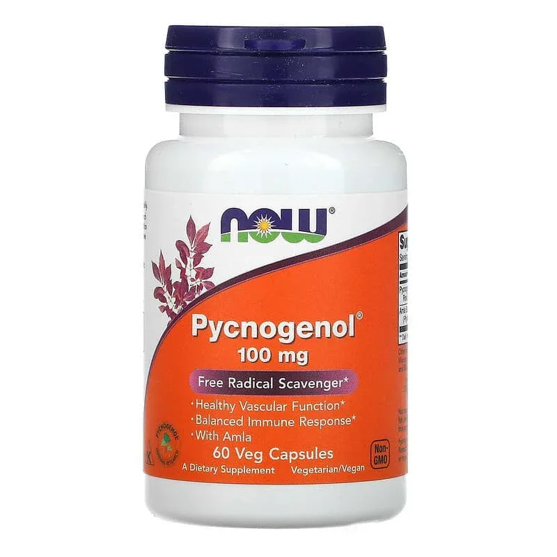 NOW Foods, Pycnogenol® With Bioflavonoids, Veg Capsules - Image 19