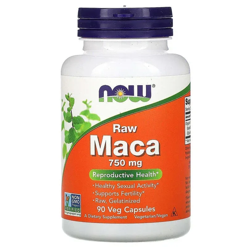 NOW Foods, Raw Maca, 750 mg, 90 Veg Capsules