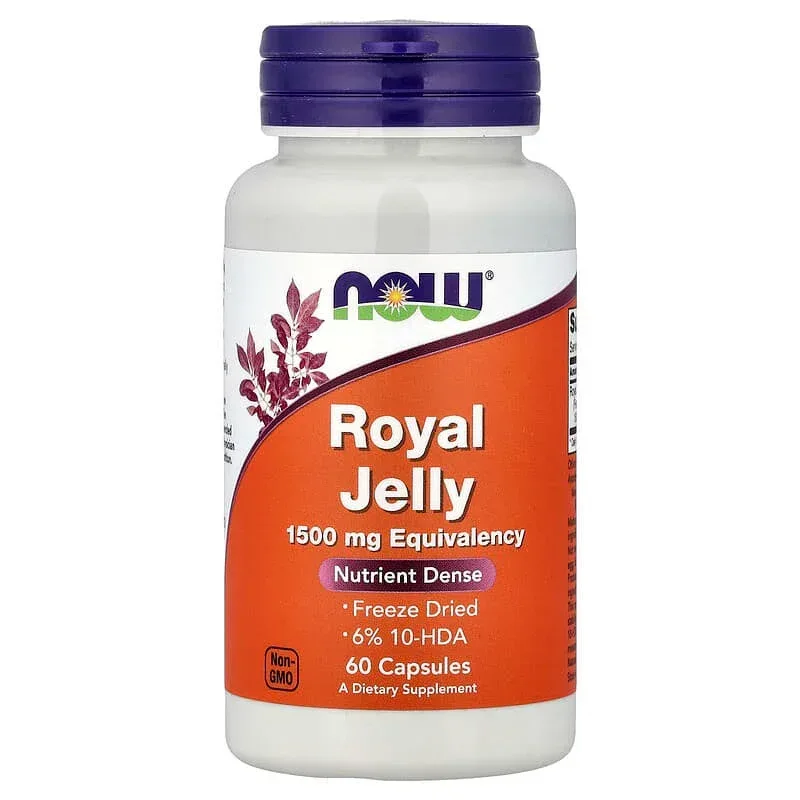 NOW Foods, Royal Jelly, 60 Capsules (500 mg per Capsule)