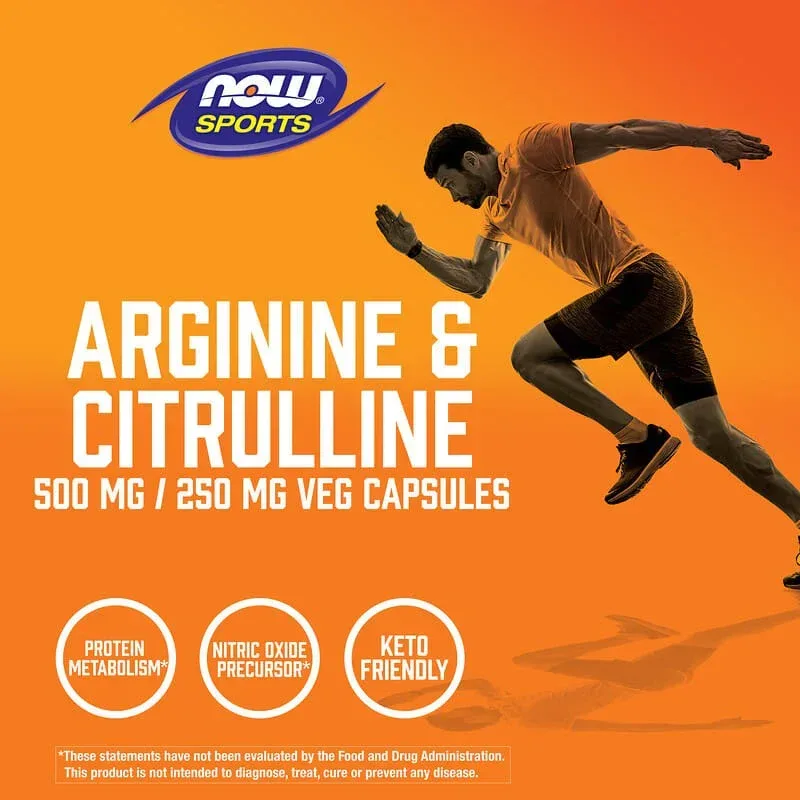 NOW Foods, Sports, Arginine & Citrulline, Veg Capsules - Image 9