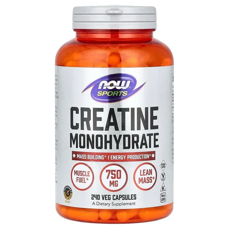 NOW Foods, Sports, Creatine Monohydrate (0.75 g per Capsule) - Image 6