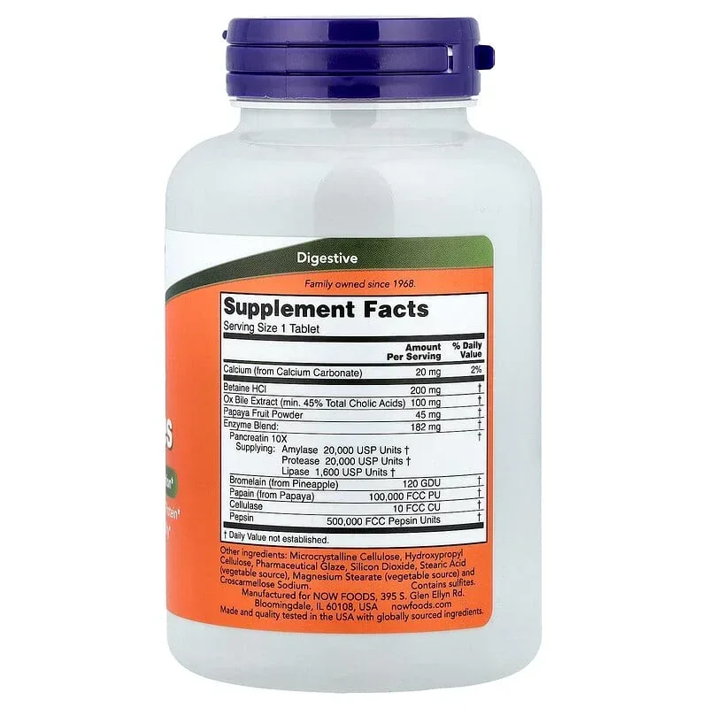 NOW Foods, Super Enzymes, Tablets - Image 8