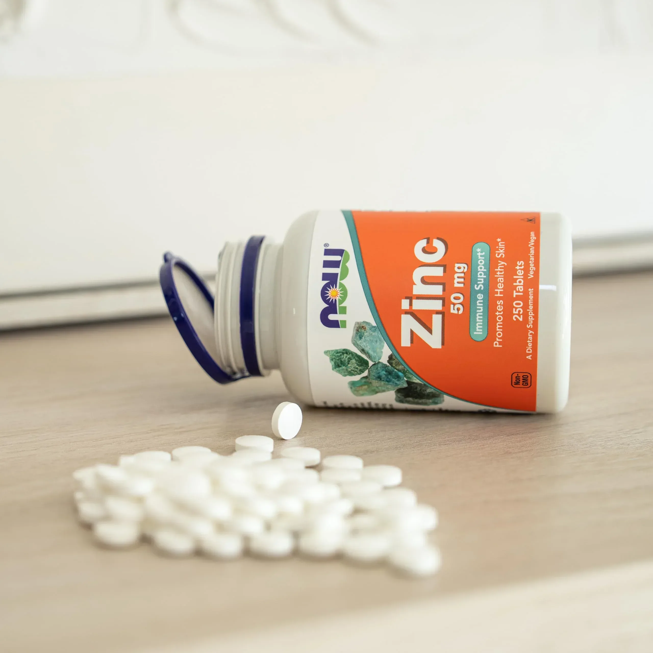 NOW Foods Supplements, Zinc (Zinc Gluconate) 50 mg, Supports Enzyme Functions*, Immune Support*, 100 Tablets - Image 4
