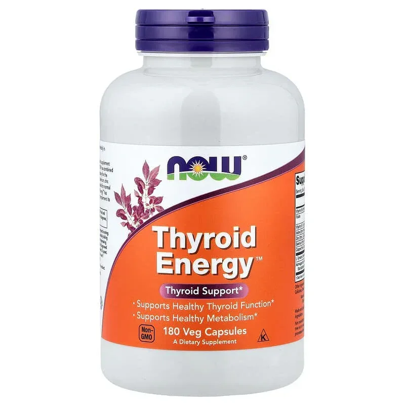 NOW Foods, Thyroid Energy™, 90 Veg Capsules - Image 7
