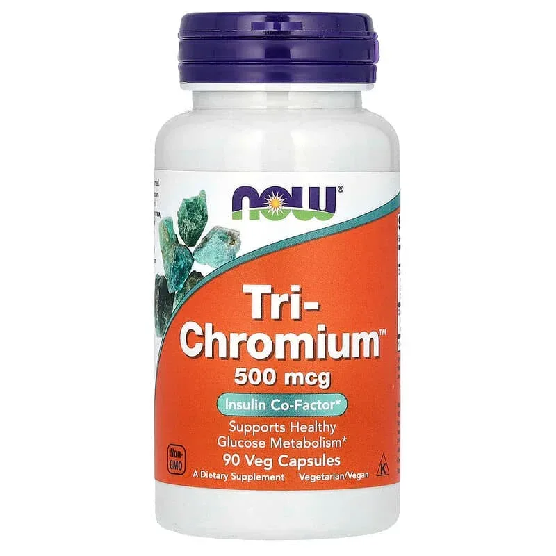 NOW Foods, Tri-Chromium, 500 mcg, Veg Capsules