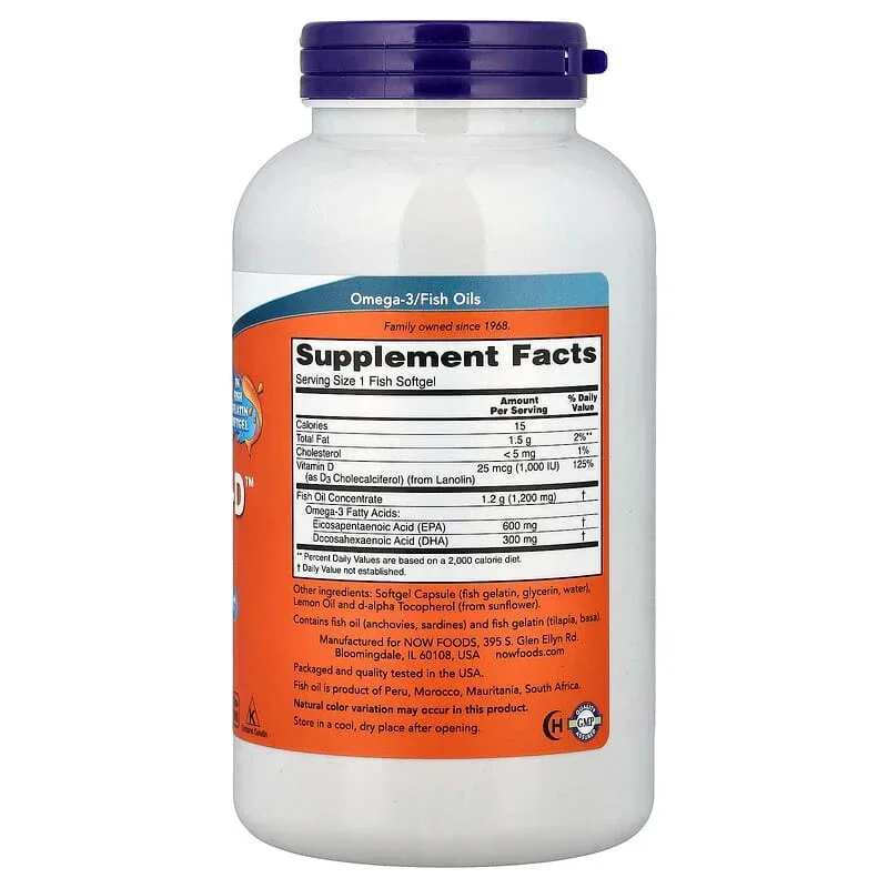 NOW Foods, Ultra Omega 3-D™ Fish Oil - Image 8